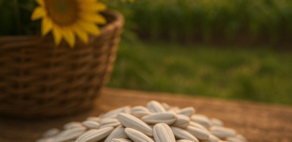 white sunflower seeds